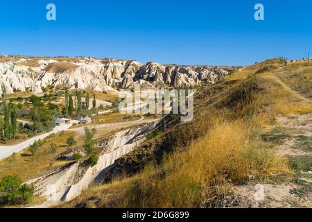 Belle région montagneuse insolite avec terres agricoles. Paysage turc. Banque D'Images