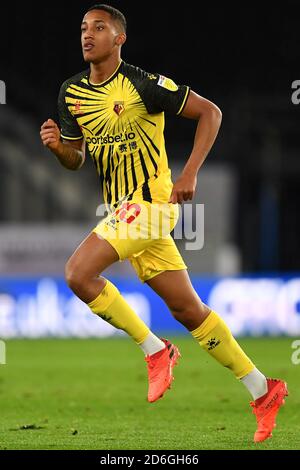 DERBY, ANGLETERRE. 16 OCTOBRE Joao Pedro de Watford lors du match de championnat Sky Bet entre Derby County et Watford au Pride Park, Derby le vendredi 16 octobre 2020. (Credit: Jon Hobley | MI News) Credit: MI News & Sport /Alay Live News Banque D'Images