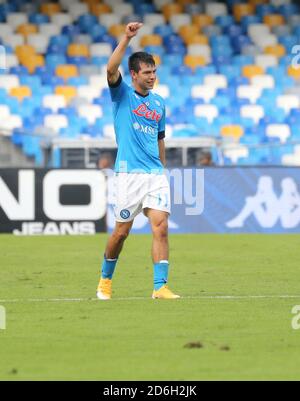 Naples, Campanie, Italie. 17 octobre 2020. Pendant le match de football italien Serie A SSC Napoli vs FC Atalanta le 17 octobre 2020 au stade de San Paolo à Naples.in photo: LOZANO crédit: Fabio Sasso/ZUMA Wire/Alay Live News Banque D'Images