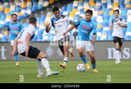 Naples, Campanie, Italie. 17 octobre 2020. Pendant le match de football italien Serie A SSC Napoli vs FC Atalanta le 17 octobre 2020 au stade de San Paolo à Naples.in photo: LOZANO crédit: Fabio Sasso/ZUMA Wire/Alay Live News Banque D'Images