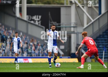 Blackburn, Royaume-Uni. 17 octobre 2020. Bradley Johnson de Blackburn Rovers lors du match de championnat Sky Bet entre Blackburn Rovers et Nottingham Forest à Ewood Park, Blackburn, le samedi 17 octobre 2020. (Credit: Pat Scaasi | MI News ) Credit: MI News & Sport /Alay Live News Banque D'Images