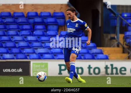 Ipswich, Royaume-Uni. 17 octobre 2020. Emyr Huws de la ville d'Ipswich en action pendant le match. EFL Skybet football League One Match, Ipswich Town v Accrrington Stanley au stade Portman Road à Ipswich, Suffolk, le samedi 17 octobre 2020. Cette image ne peut être utilisée qu'à des fins éditoriales. Utilisation éditoriale uniquement, licence requise pour une utilisation commerciale. Aucune utilisation dans les Paris, les jeux ou les publications d'un seul club/ligue/joueur. photo par Steffan Bowen/Andrew Orchard sports photographie/Alay Live news crédit: Andrew Orchard sports photographie/Alay Live News Banque D'Images