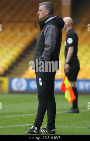 Burslem, Stoke-on-Trent, Royaume-Uni. 17 octobre 2020. John Askey, directeur de Port Vale, lors du match Sky Bet League 2 entre Port Vale et Salford City à Vale Park, Burslem, le samedi 17 octobre 2020. (Crédit : Simon Newbury | ACTUALITÉS MI) crédit : ACTUALITÉS MI et sport /Actualités Alay Live Banque D'Images