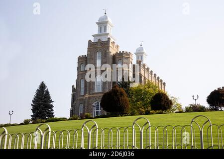 Temple mormon Banque D'Images