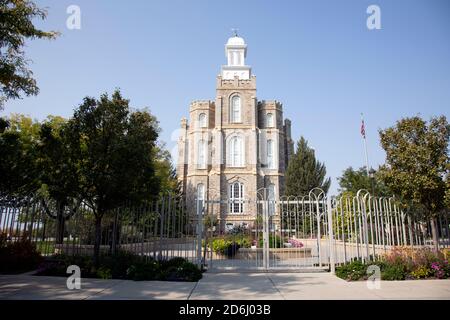 Temple mormon Banque D'Images