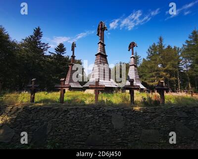 Un cimetière de guerre de la première Guerre mondiale. Rotunda Pologne. Banque D'Images