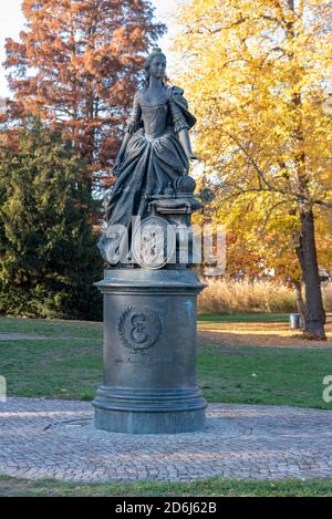 Monument à Friederike Auguste Sophie, Saxe-Anhalt, Princesse d'Anhalt-Zerbst, belle-sœur de Czarina Catherine II de Russie, Zerbst, Allemagne Banque D'Images