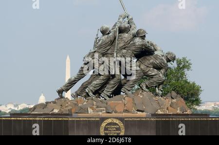 Mémorial Iwo Jima, Arlington, Virginie Banque D'Images