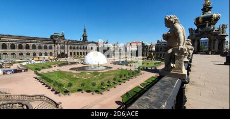 Palais Zwinger à Dresde en allemagne Banque D'Images