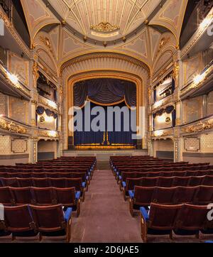 Vues intérieures du théâtre et de l'opéra de Tyne, Newcastle upon Tyne, Angleterre, Royaume-Uni Banque D'Images