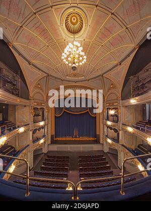 Vues intérieures du théâtre et de l'opéra de Tyne, Newcastle upon Tyne, Angleterre, Royaume-Uni Banque D'Images