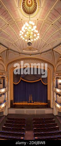 Vues intérieures du théâtre et de l'opéra de Tyne, Newcastle upon Tyne, Angleterre, Royaume-Uni Banque D'Images