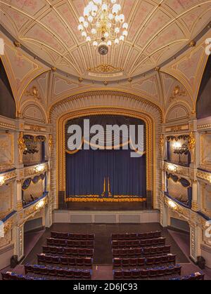 Vues intérieures du théâtre et de l'opéra de Tyne, Newcastle upon Tyne, Angleterre, Royaume-Uni Banque D'Images