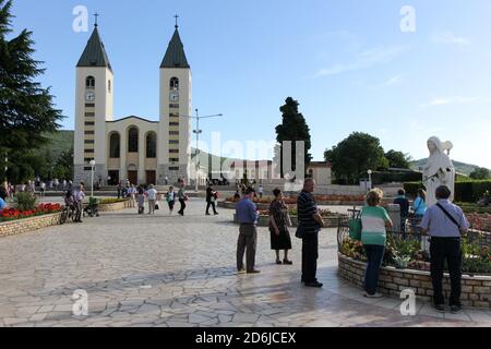 Medjugorje, BiH. 2016/6/4. L'église Saint-Jacques à Medjugorje. Banque D'Images