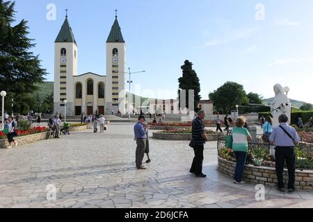 Medjugorje, BiH. 2016/6/4. L'église Saint-Jacques à Medjugorje. Banque D'Images