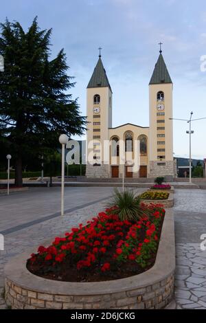 Medjugorje, BiH. 2016/6/4. L'église Saint-Jacques à Medjugorje. Banque D'Images