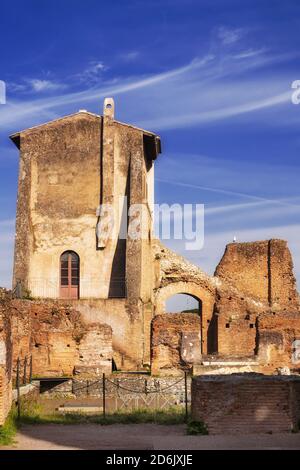 Maison d'Auguste sur le Mont Palatin à Rome, Italie Banque D'Images