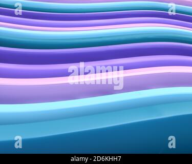 Arrière-plan abstrait fait de vagues de couleur pastel Banque D'Images