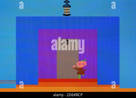 Blanc neige et les sept Dwarfs - Atari 2600 VCS Jeu vidéo - usage éditorial uniquement Banque D'Images