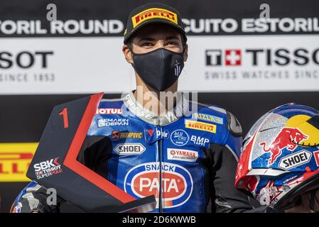 Estoril, Portugal, Italie. estoril 2020, portugal, Italie, 18 Oct 2020, NÃ‚Â°54 Toprak Razgatlioglu Yuma Yamaha YZF R1 Pata Yamaha WorldSBK Team.1st classé au cours de la ronde 8 Piranil Estoril Round - course - World Superbike - SBK - Credit: LM/Otto Moretti/LPS/Alli Live News Banque D'Images