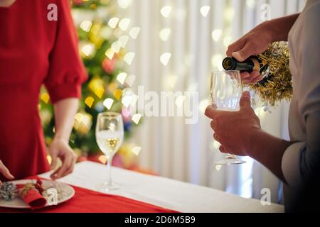 Le dîner de Noël Banque D'Images