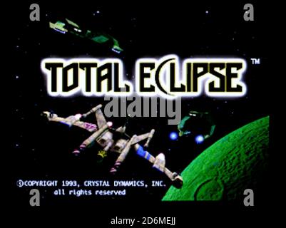 Total Eclipse - jeu vidéo multijoueur interactif 3DO - usage éditorial Uniquement Banque D'Images
