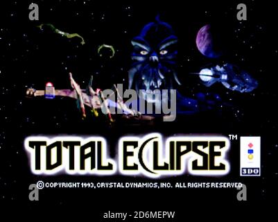 Total Eclipse - jeu vidéo multijoueur interactif 3DO - usage éditorial Uniquement Banque D'Images