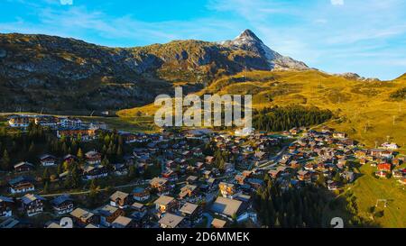 Site populaire dans les Alpes suisses appelé Bettmeralp en Suisse Banque D'Images