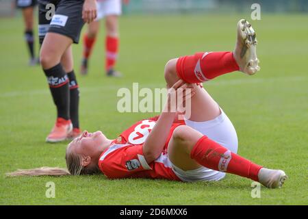 Angleur, Belgique. Forward Davinia Vanmechelen (25 Standard) photographié lors d'un match de football féminin entre Standard Femina de Liège et Dames SV Zulte Waregem le cinquième jour de match de la saison 2020 - 2021 de la Super League belge Scooore Womens, samedi 17 octobre 2020 à Angleur, Belgique . 2020 PHOTO SPORTPIX.BE | SPP | STIJN AUDOOREN Stijn Audooren | Sportpix.be | S Credit: SPP Sport Press photo. /Alamy Live News Banque D'Images
