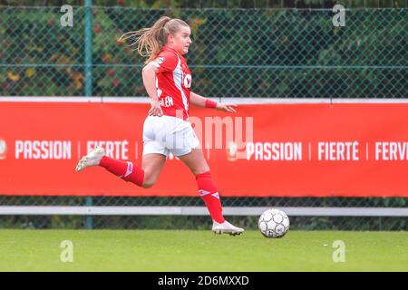 Angleur, Belgique. Forward Davinia Vanmechelen (25 Standard) photographié lors d'un match de football féminin entre Standard Femina de Liège et Dames SV Zulte Waregem le cinquième jour de match de la saison 2020 - 2021 de la Super League belge Scooore Womens, samedi 17 octobre 2020 à Angleur, Belgique . 2020 PHOTO SPORTPIX.BE | SPP | STIJN AUDOOREN Stijn Audooren | Sportpix.be | S Credit: SPP Sport Press photo. /Alamy Live News Banque D'Images