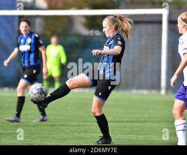 Sint Andries, Belgique. 18 octobre 2020. Elle Decorte (7 Brugge) photographiée lors d'un match de football féminin entre Club Brugge Dames YLA et RSC Anderlecht Ladies le cinquième jour de match de la saison 2020 - 2021 de la Super League belge Scooore Womens, dimanche 18 octobre 2020 à Brugge, Belgique . PHOTO SPORTPIX.BE | SPP | DAVID CATRY David Catry | Sportpix.be | SPP Credit: SPP Sport Press photo. /Alamy Live News Banque D'Images