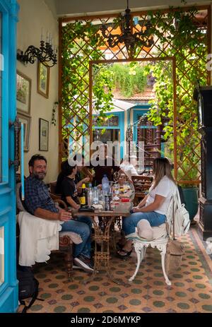 Pano Lefkara, Chypre. Banque D'Images