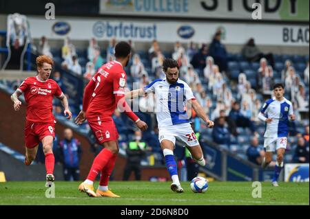 Ben Brereton de Blackburn Rovers lors du match de championnat Sky Bet entre Blackburn Rovers et la forêt de Nottingham à Ewood Park, Blackburn, le samedi 17 octobre 2020. (Credit: Pat Scaasi | MI News ) Credit: MI News & Sport /Alay Live News Banque D'Images