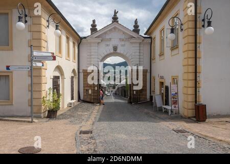 Сourtyard du château de Tetschen. Décin. République tchèque. Banque D'Images