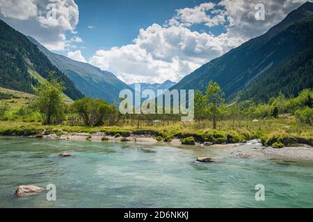Cascades de Krimml, plus grande cascade europa, parc national de High Tauern, Pinzgau, Salzbourg, Autriche Banque D'Images