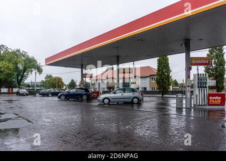 Une station de remplissage d'essence Circle K à Dublin, Irlande. Banque D'Images