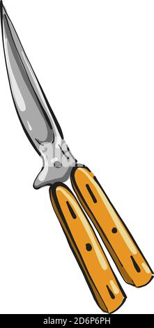 Ciseaux de jardin, illustration, vecteur sur fond blanc. Illustration de Vecteur