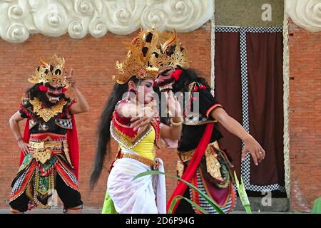 Danse de Tari Bali, Culture de Bali, Garuda Wisnu Kencana, Bali, Indonésie Banque D'Images