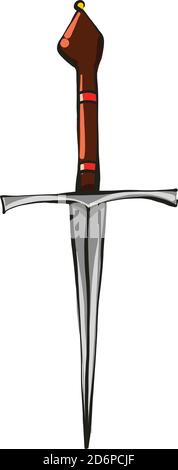 Couteau Princes, illustration, vecteur sur fond blanc. Illustration de Vecteur