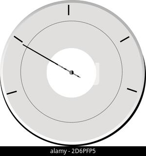 Baromètre gris, illustration, vecteur sur fond blanc Illustration de Vecteur