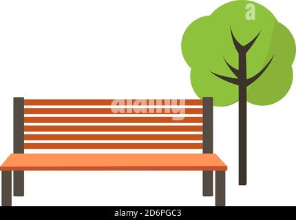 Banc de stationnement, illustration, vecteur sur fond blanc Illustration de Vecteur