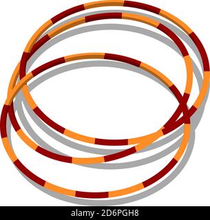 Hula Hoops, illustration, vecteur sur fond blanc Illustration de Vecteur