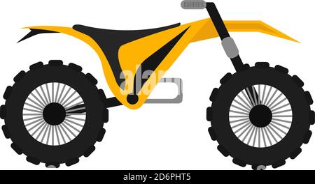 Vélos de terre jaune, illustration, vecteur sur fond blanc. Illustration de Vecteur