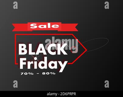 Arrière-plan de la mise en page des soldes du vendredi noir Abstrac. Banque D'Images