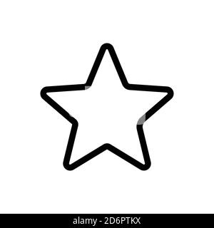 Symbole de ligne en étoile. Vecteur de modèle de conception Illustration de Vecteur