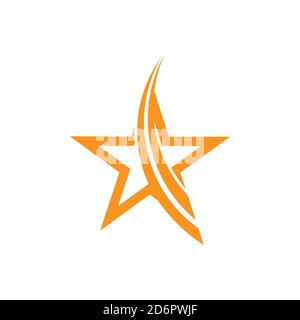 motif géométrique simple représentant une étoile de brillance pour un logo dynamique de la marque Illustration de Vecteur