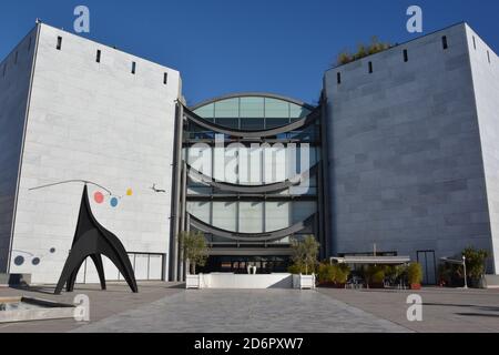 France, côte d'azur, Nice ville, le musée d'art moderne et contemporain de l'architecture néo-classique contient 1331 œuvres de 346 artistes du nouveau réalisme Banque D'Images