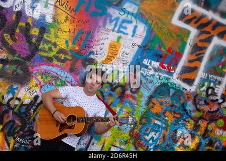 John Lennon Wall Banque D'Images