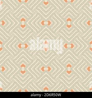 Motif rétro sans coutures. Arrière-plan abstrait Vintage sans couture. Répétition géométrique. Illustration vectorielle. Illustration de Vecteur