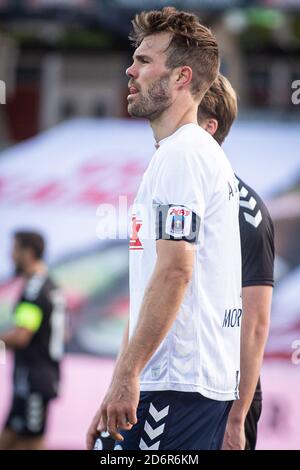 Aarhus, Danemark. 18 octobre 2020. Patrick Mortensen (9) de l'AGF vu pendant le match 3F Superliga entre Aarhus GF et AC Horsens au parc Ceres d'Aarhus. (Crédit photo: Gonzales photo - Morten Kjaer). Banque D'Images